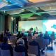 Un momento di Be Curious. Be Innovative, sul palco Riccardo Luna, Mirella Cerutti e Andrea Frollà, moderatore dell'evento
