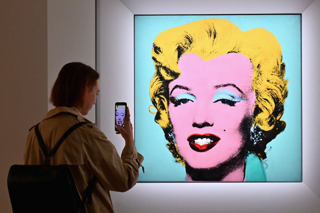 Shot Sage Blue Marilyn Andy Warhol