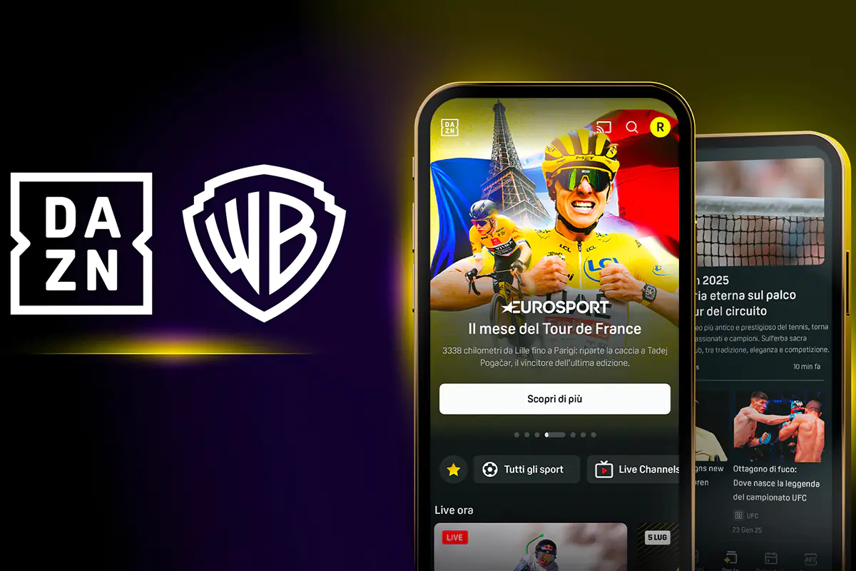 Si rafforza la partnership tra Dazn e Warner Bros. Discovery